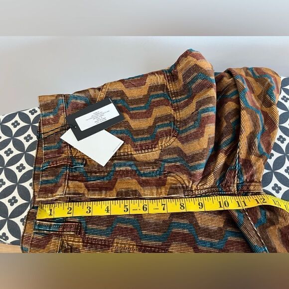 Re/Done 70s corduroy pocket loose flare retro stripe pants - Picture 6 of 9